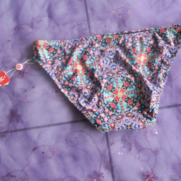 Swim systems geometric bikini bottom multicolored size medium - Picture 3 of 3